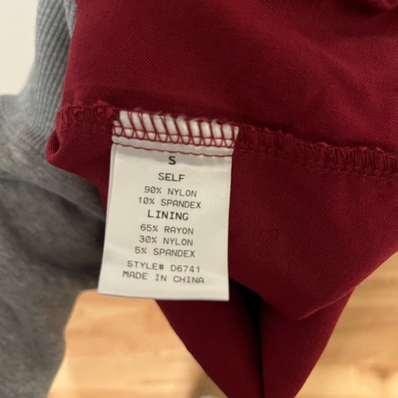 Hot Miami Styles Burgundy Lace Mini Dress - Picture 3 of 3